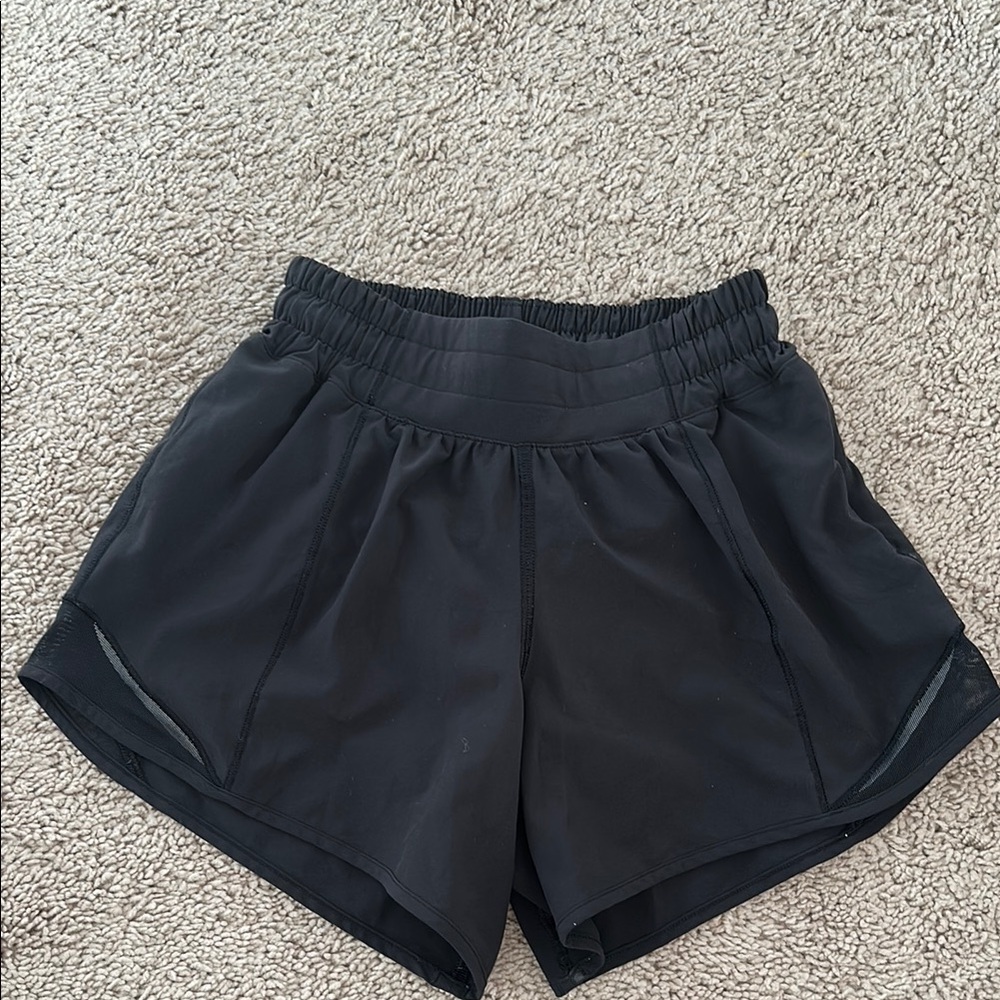 Lululemon Athletica Black Hotty Hot Shorts